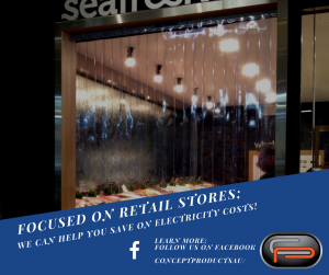 stripcurtains for retail stores