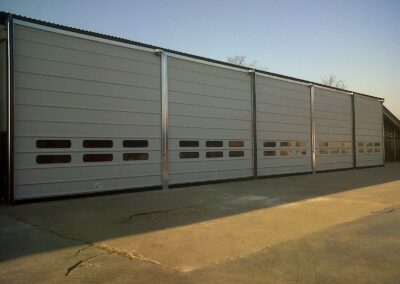 Extra Large Rapid Fold Door Outside Field