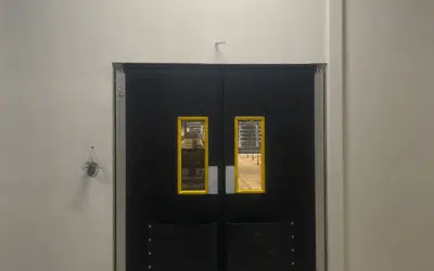 Thermal Traffic Swing Doors in Action