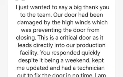 Customer Feedback Spotlight: Reliability When It Matters Most