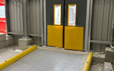 Custom Ramp with DEFLEX Guardrails – A Smarter Approach to Warehouse Safety